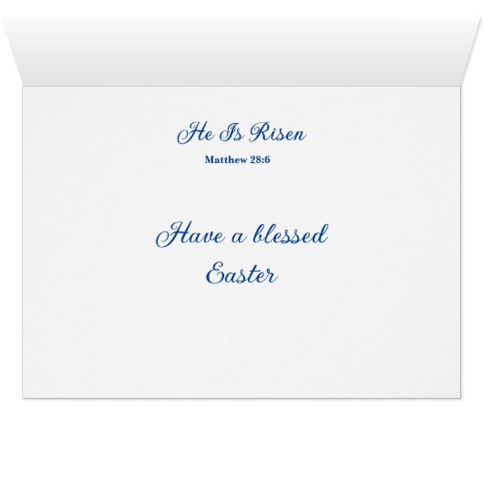 Ostergrußkarte (Innenansicht Horizontal (Unten))