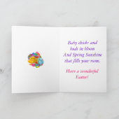 Ostergrußkarte Feiertagskarte (Innenseite)