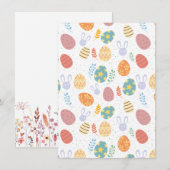 Ostergrußkarte Feiertagskarte (Vorne/Hinten)