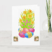 Ostergrußkarte Feiertagskarte (Vorderseite)