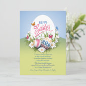 Ostergrußkarte Feiertagskarte (Stehend Vorderseite)