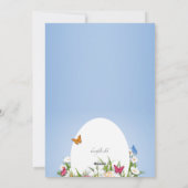 Ostergrußkarte Feiertagskarte (Rückseite)