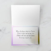 Ostergrußkarte Feiertagskarte (Innenseite)