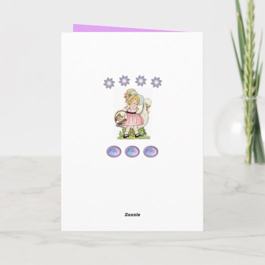 Ostergrußkarte Feiertagskarte (Rückseite)