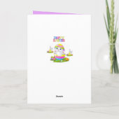 Ostergrußkarte Feiertagskarte (Rückseite)