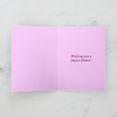 Ostergrußkarte - Foxglove Beard Tongue Feiertagskarte (Innenseite)