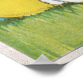 OstergrußOstern Sonnenhase Holeier Poster (Ecke)