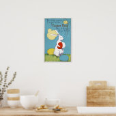 OstergrußOstern Sonnenhase Holeier Poster (Küche)