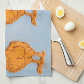 Ostergrußstämme in Blau Küchentuch (Viertel Falte)