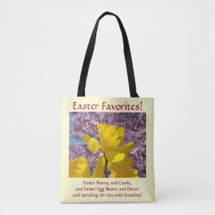 Ostergünstlinge Tragetasche Narzissen Blumen Glück Tasche