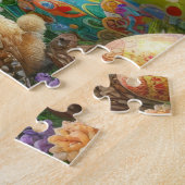 Osterhahn im Bauernhausstil Puzzle (Seite)