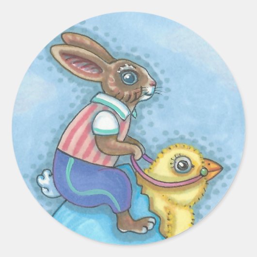 Osterhain und Kick OASTER BUNNY STICKERS Sheet (Vorderseite)