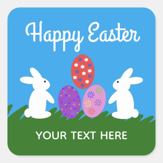 Osterhase #2-2 Stickers (Vorderseite)