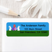 Osterhase 2 Rücksendeadressen-Aufkleber (Insitu)