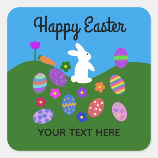 Osterhase #3-2 Stickers (Vorderseite)