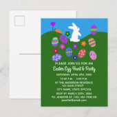 Osterhase #3 Einladung Postkarte (Vorne/Hinten)