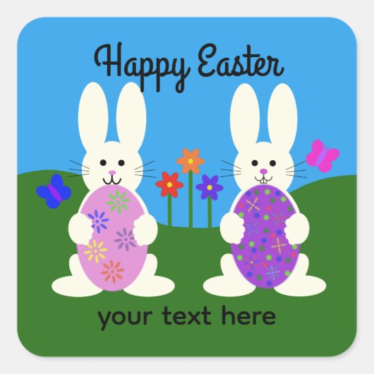 Osterhase #7-2 Stickers (Vorderseite)