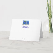 Osterhase am Strand Feiertagskarte (Rückseite)