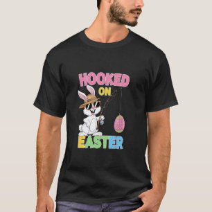 Osterhase Angeln Fangen Eier Spaß Feiertag Ostern T-Shirt