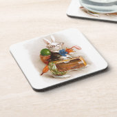 Osterhase auf Ausflug Untersetzer (Linke Seite)