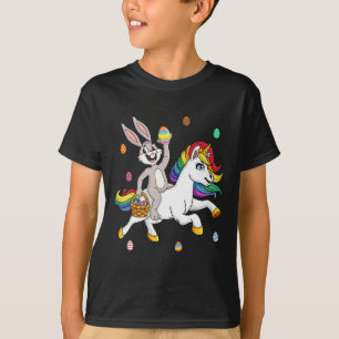 Osterhase auf einem Einhorn Reitende Süße Magische T-Shirt