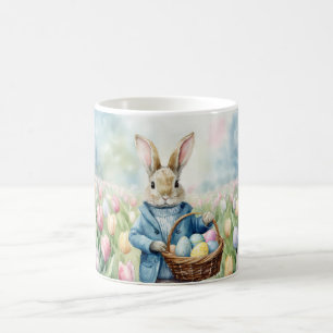 Osterhase auf einer Wiese Kaffeetasse