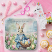 Osterhase auf einer Wiese Pappteller (Party)