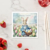 Osterhase auf einer Wiese Serviette (Beispiel)
