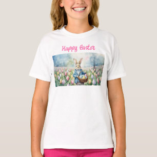 Osterhase auf einer Wiese T-Shirt