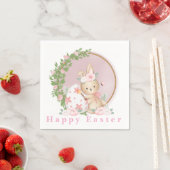 Osterhase auf Garten-Papier-Serviette Serviette (Beispiel)