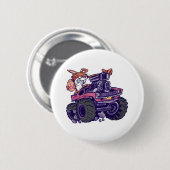 Osterhase auf Monster Truck Button (Vorne & Hinten)
