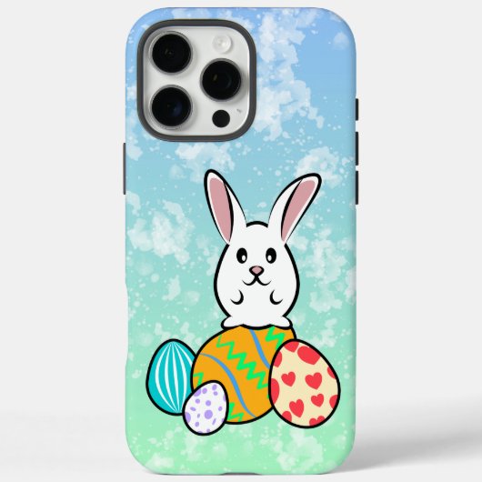 Osterhase auf Ostereiern Case-Mate iPhone Hülle (Rückseite)