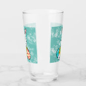 Osterhase auf Ostereiern Glas (Links)