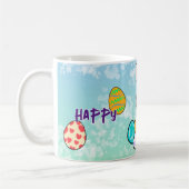 Osterhase auf Ostereiern Kaffeetasse (Links)
