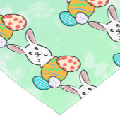 Osterhase auf Ostereiern Kurzer Tischläufer (Ecke)