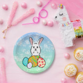Osterhase auf Ostereiern Pappteller (Party)