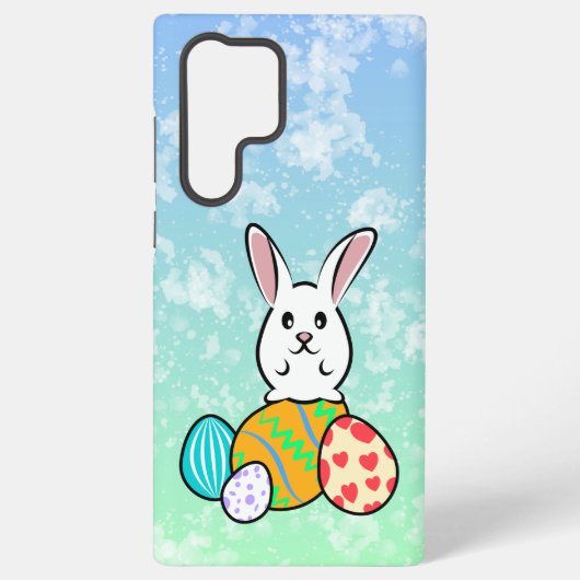 Osterhase auf Ostereiern Samsung Galaxy Hülle (Rückseite)