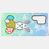 Osterhase auf Ostereiern Samsung Galaxy Hülle (Rückseite (Horizontal))