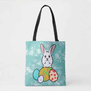Osterhase auf Ostereiern Tasche