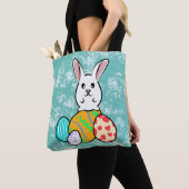 Osterhase auf Ostereiern Tasche (Von Nahem)