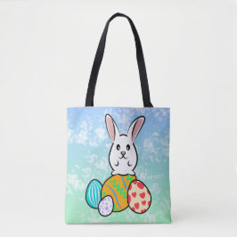 Osterhase auf Ostereiern Tasche