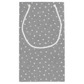 Osterhase auf Polka Dots Kleine Geschenktasche Geschenktüte (Rückseite)