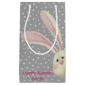 Osterhase auf Polka Dots Kleine Geschenktasche Kleine Geschenktüte (Vorderseite)