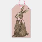 Osterhase aus Schokolade Geschenkanhänger (Rückseite)