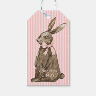 Osterhase aus Schokolade Geschenkanhänger