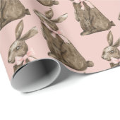 Osterhase aus Schokolade Geschenkpapier (Rolleneckpunkt)