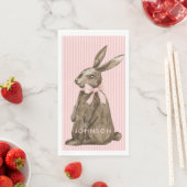 Osterhase aus Schokolade Serviette (Beispiel)