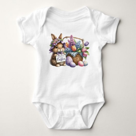 Osterhase baby strampler (Vorderseite)