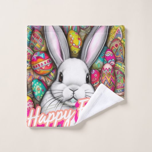 Osterhase Badhandtuch Set (Waschlappen)