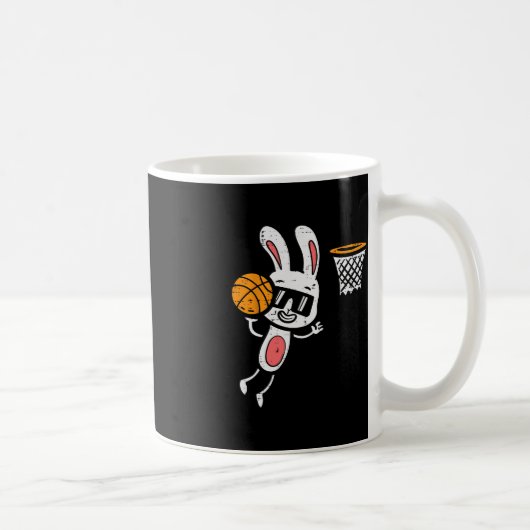 Osterhase Basketball Dunk Sportboote Kinder Todd Kaffeetasse (Rechts)